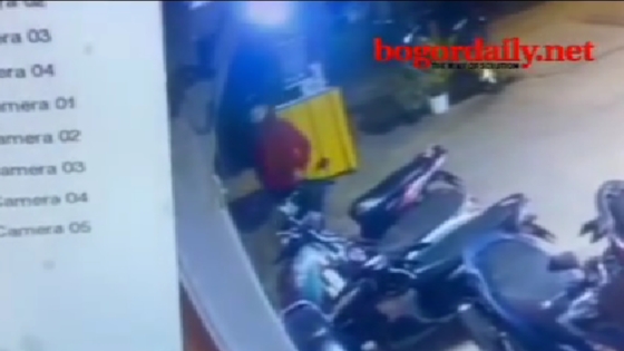 Maling Motor di Kemang Bogor Terekam Kamera, Ada yang Kenal?