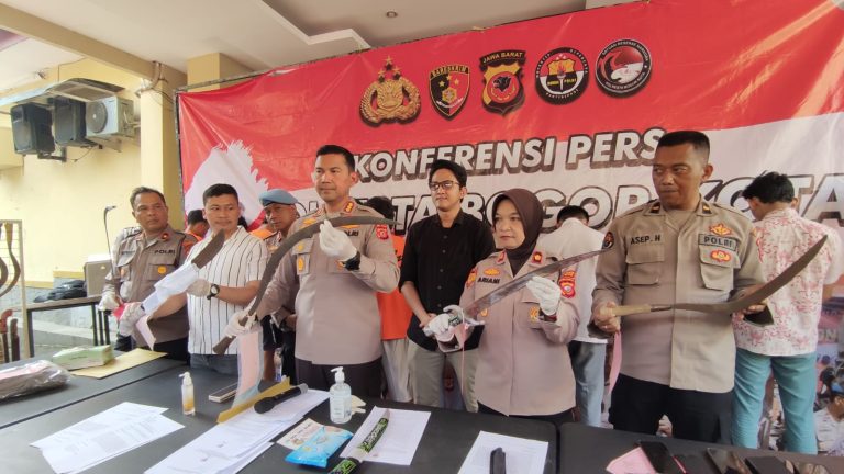 Satreskrim Polresta Bogor Kota Tangkap 11 Pelaku Tawuran