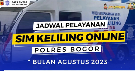Lokasi dan Jadwal SIM Keliling Kabupaten Bogor Hari Ini Selasa, 22 Agustus 2023