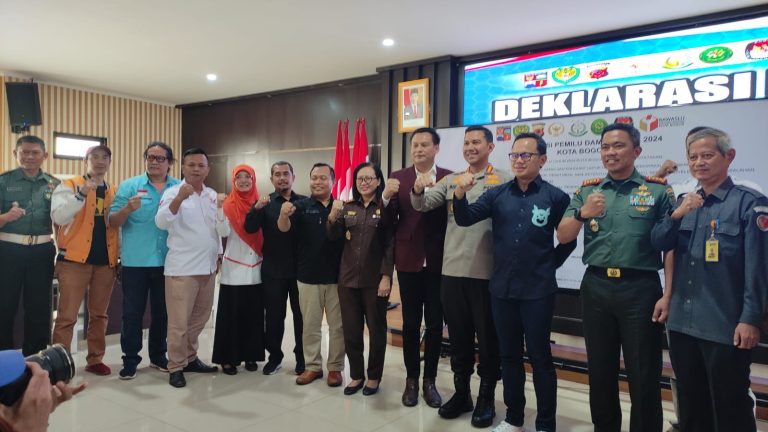 Dihadiri 18 Perwakilan Parpol, Polresta Bogor Kota Gelar Deklarasi Damai Pemilu 2024
