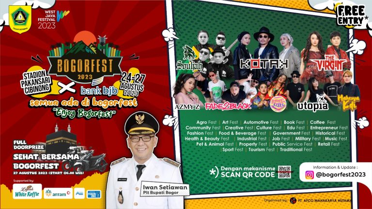 26 Jenis Festival Akan Meriahkan Event Bogor Fest 2023 di Pakansari