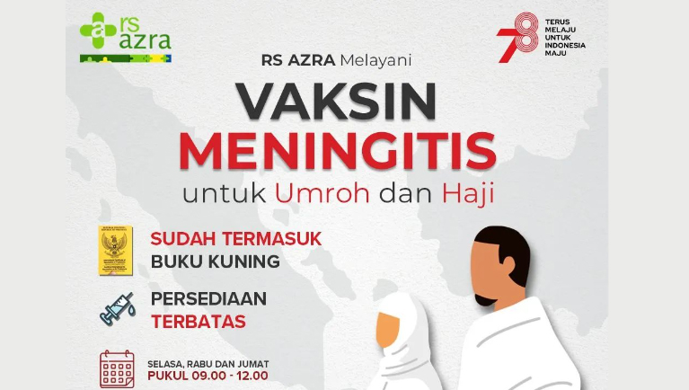 RS Azra Layani Vaksin Meningitis untuk Umroh dan Haji