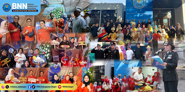 Meriah, BNN Kabupaten Bogor Peringati HUT ke-78 RI dan Bogor Fest 2023