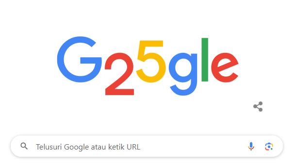 Google Doodle Rayakan Ulang Tahun ke-25 Google Hari Ini