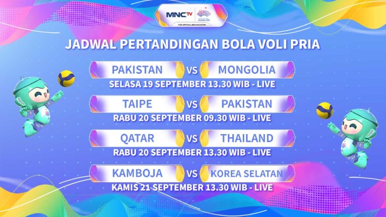 MNCTV Tayangkan Pertandingan Voli Putra Asian Games 2023, Simak Jadwal Lengkapnya