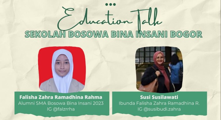 Edu Talk Bersama Falisha, Alumni SMA Bosowa Bina Insani yang Tembus ke 5 Univ Turki