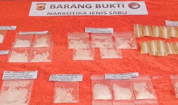 Satresnarkoba Polresta Bogor Kota Tangkap 34 Tersangka Kasus Narkoba