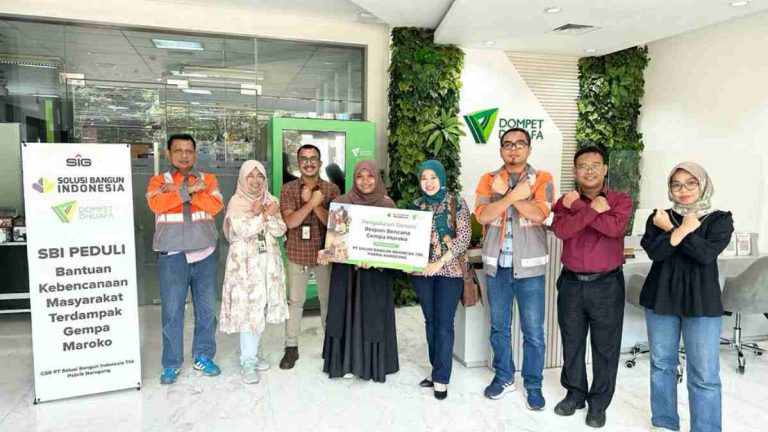 Pascagempa Maroko, Solusi Bangun Indonesia (SBI) Pabrik Narogong Salurkan Bantuan Untuk Korban Bencana