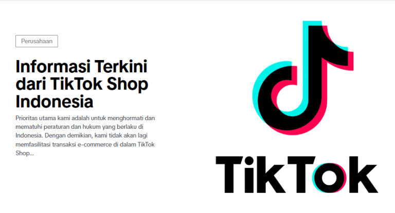 TikTok Shop Resmi Tutup Mulai Rabu, 4 Oktober 2023 Sore