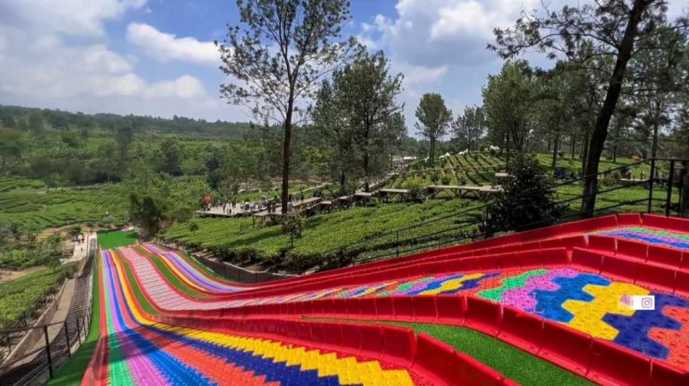 Review Rainbow Slide Wisata Agro 8 Gunung Mas Puncak yang Memicu Adrenalin