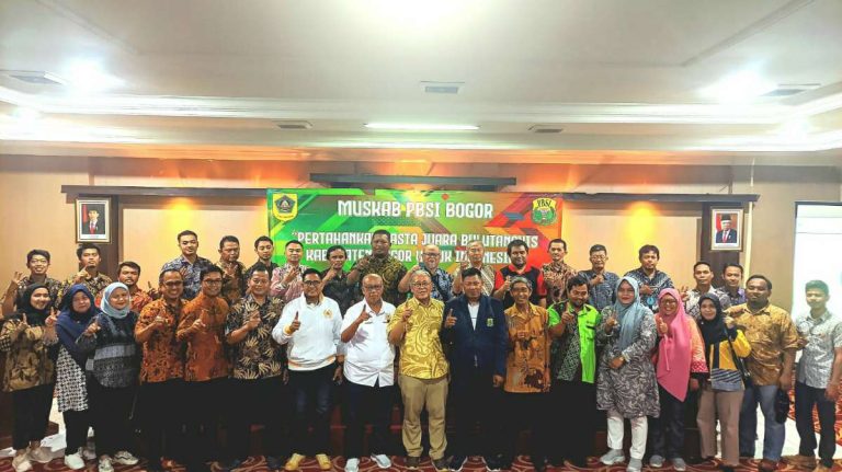 Dedi Budi Sumardi Kembali Terpilih Sebagai Ketua PBSI Kabupaten Bogor 2023-2027