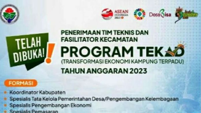 Gaji Fasilitator Program TEKAD 2023, Syarat dan Jadwal Pendaftaran