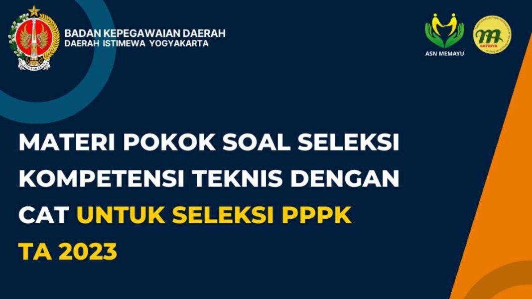 Materi Pokok Soal Seleksi Kompetensi Teknis Pppk 2023 Dan Contoh Soal