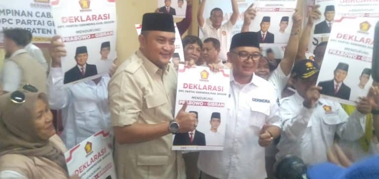 Gerindra Kabupaten Bogor Deklarasi Prabowo-Gibran
