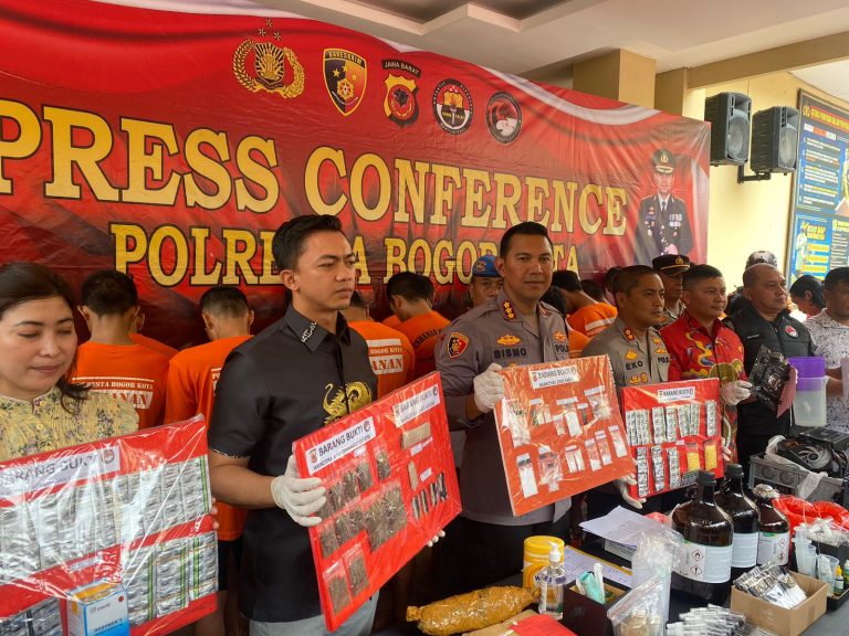 Polresta Bogor Kota Tangkap 29 Tersangka Kasus Narkoba