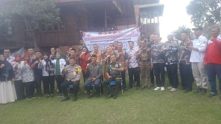 Deklarasi Pemilu Damai di Ciawi Bogor, Begini Aturan Soal APK dan APS