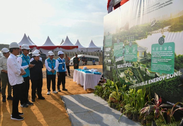 Hadirkan 100% Energi Bersih, Presiden Jokowi Groundbreaking Pembangunan PLTS PLN 50 MW di IKN Nusantara