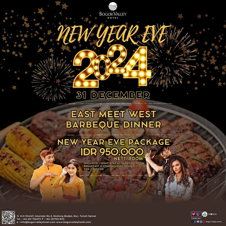 Meriahkan Tahun Baru 2024 dengan ‘East Meet West Barbeque Dinner’ di Bogor Valley Hotel