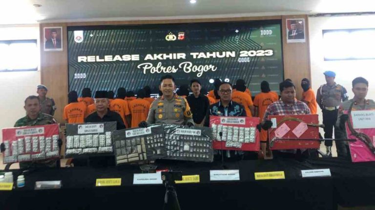 1.881 Tindak Kriminal Terjadi di Kabupaten Bogor Selama Tahun 2023