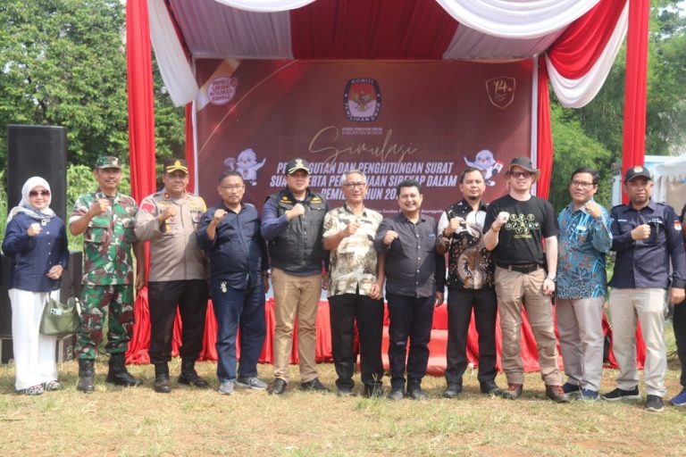 KPU Kabupaten Bogor Simulasi Pemungutan dan Penghitungan Suara 