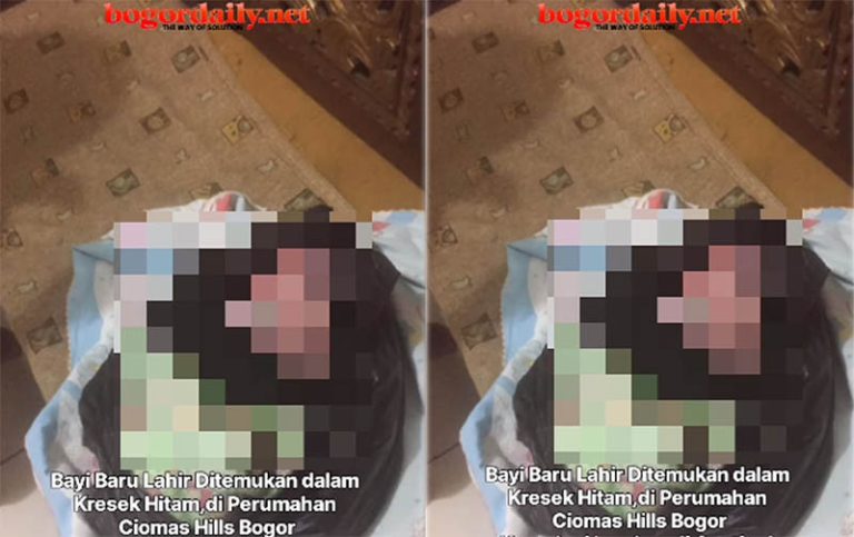 Bayi Baru Lahir Ditemukan dalam Kantong Plastik di Ciomas Bogor