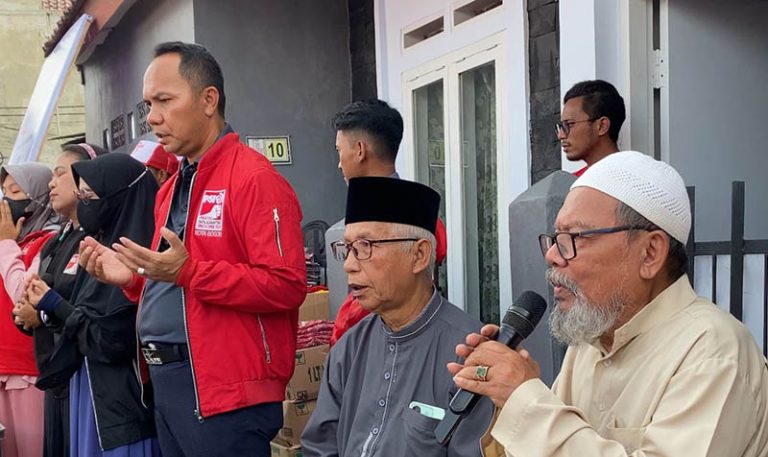 Donal Caleg PSI Dapil 3 Bogor Barat Didoakan Ustaz Jadi Anggota DPRD