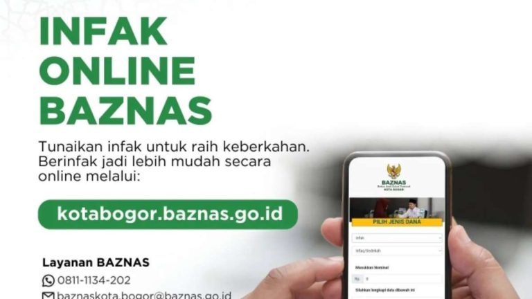 Layanan Infaq Online Terpercaya di BAZNAS Kota Bogor Aja