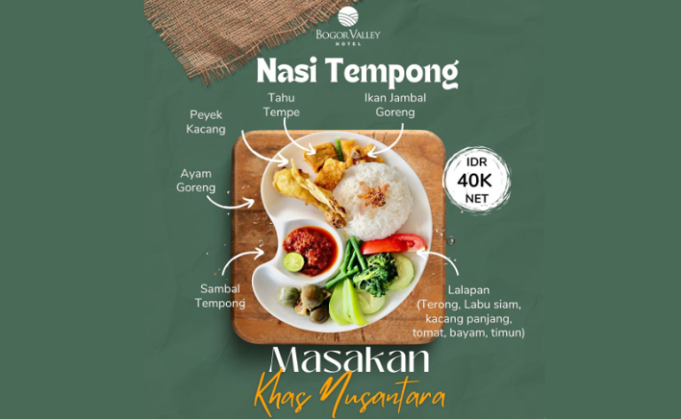 Lezatnya Nasi Tempong, Masakan Khas Nusantara di Bogor Valley Hotel