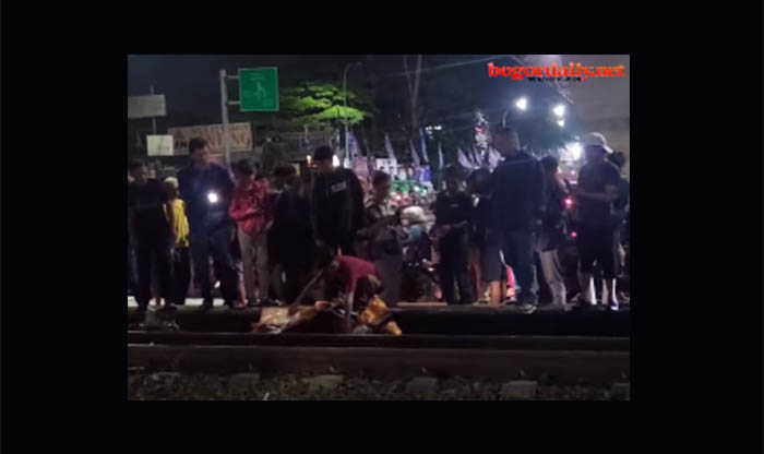 Pria Tewas di Perlintasan Kereta Underpass Sholeh Iskandar Bogor