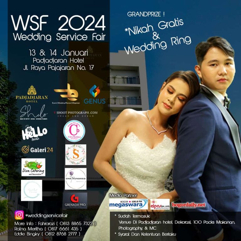 Wedding Service Fair 2024 Hotel Padjadjaran Bogor, Catat Tanggalnya!