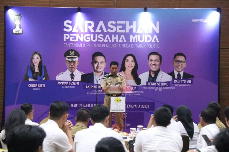 Asmawa Tosepu Ajak HIPMI Kabupaten Bogor Sukseskan Pesta Demokrasi