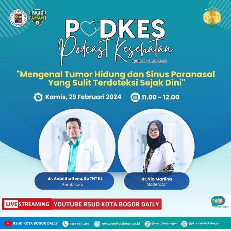 Mengenal Tumor Hidung dan Sinus Paranasal dalam Podkes RSUD Kota Bogor