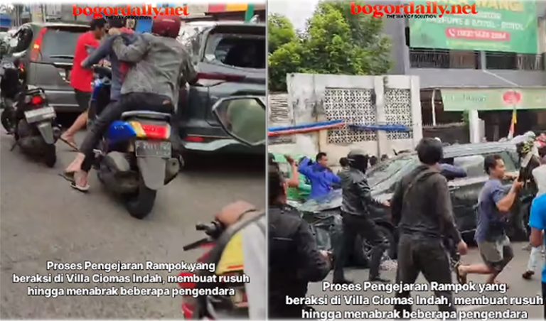 Detik-Detik Perampok di Ciomas Ditangkap di Empang Bogor Viral