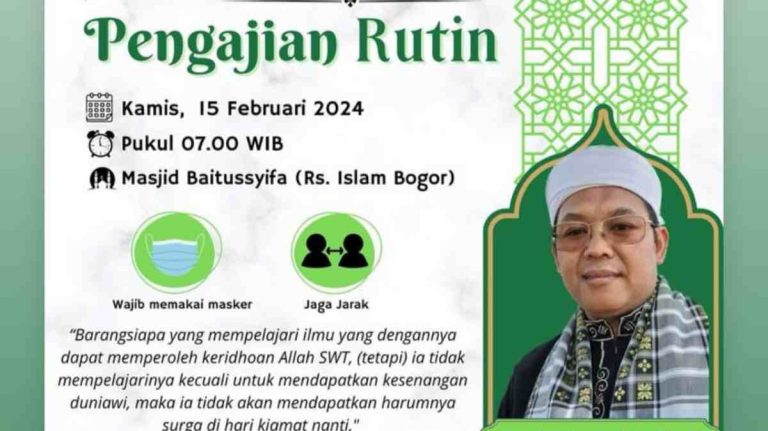 Pererat Silaturahmi, RS Islam Bogor Gelar Pengajian Rutin