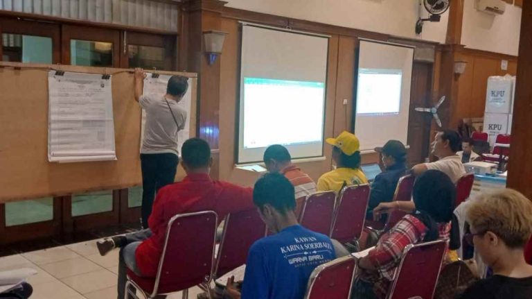 Rekapitulasi Suara  Pemilu 2024 di Bogor Tengah Baru 45 Persen