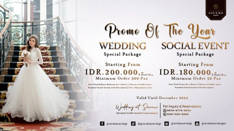 Wujudkan Pernikahan Impian Mulai dari Rp180 ribu di Grand Savero Hotel Bogor