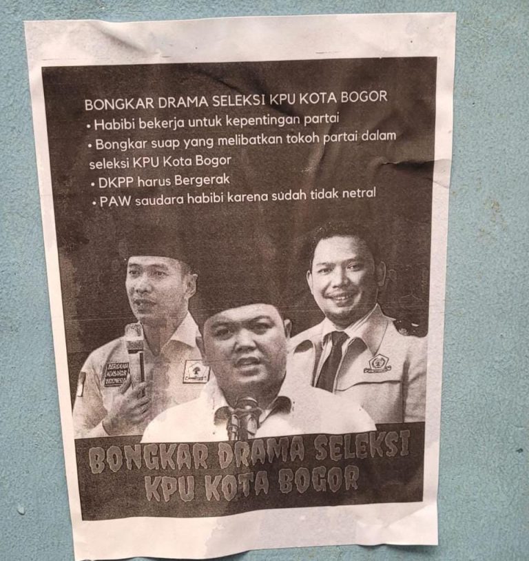 Beredar Poster Tudingan Tidak Netral, KPU Kota Bogor Buka Suara