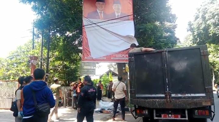 Hari Pertama Masa Tenang, Alat Peraga Kampanye di Bogor Ditertibkan