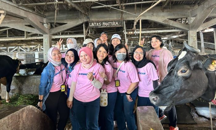 Dukung UMKM Lokal, Goodyear Women’s Network Indonesia Sinergi dengan Peternak Susu Kebon Pedes