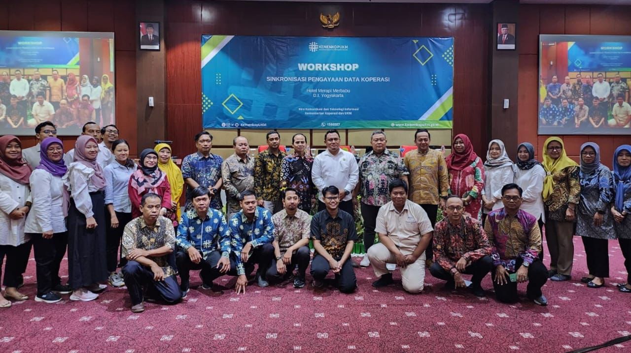 Workshop Sinkronisasi Pengayaan Data Koperasi di Yogyakarta, Rabu 6 Maret 2024. (Foto: Dok. KemenKopUKM)