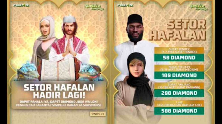 Link Setoran Hafalan Ff 2024: 500 Diamond Gratis Menunggu