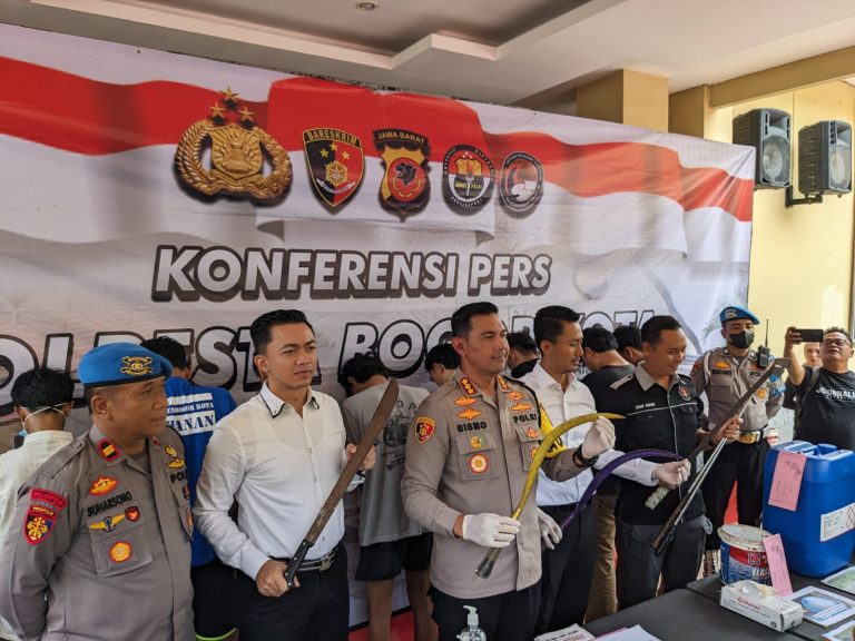 Tangkap Anggota Gangster, Polresta Bogor Kota Bongkar Kasus Judi Online