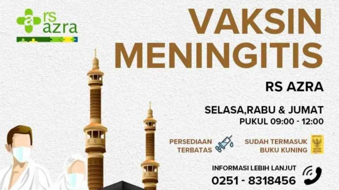 RS Azra Bogor Buka Layanan Vaksin Meningitis Calon Jamaah Umrah