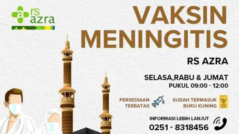 RS Azra Bogor Buka Layanan Vaksin Meningitis Calon Jamaah Umrah