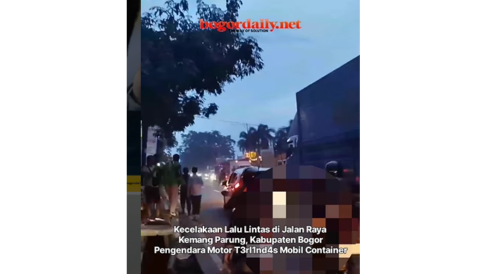 Kecelakaan di Parung Bogor, Pengendara Motor Tewas Terlindas Truk