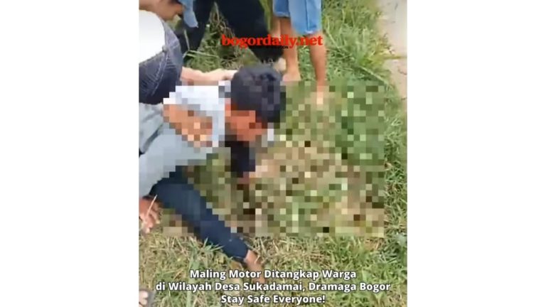 Viral Maling Motor Ditangkap di Dramaga Bogor