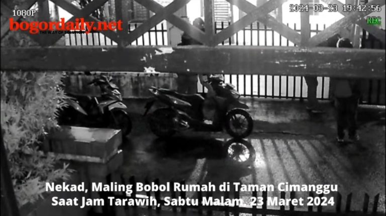 Rumah Warga Cimanggu Bogor Dibobol Komplotan Maling saat Jam Tarawih