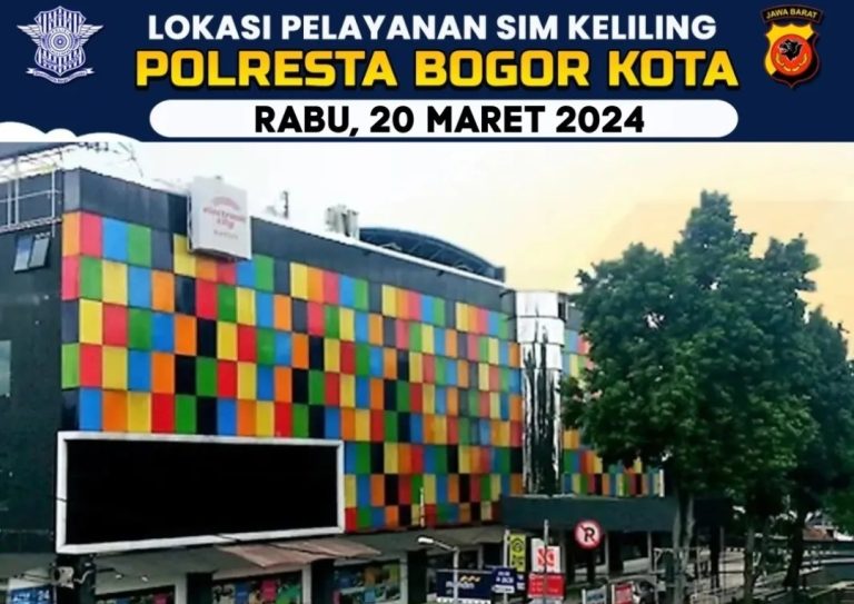 Lokasi dan Jadwal SIM Keliling Kota Bogor Hari Ini Rabu, 20 Maret 2024