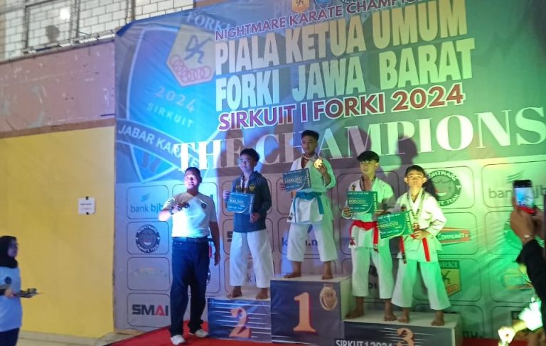 Sirkuit 1 Jabar 2024: Atlet Karate Kabupaten Bogor Sabet 4 Emas