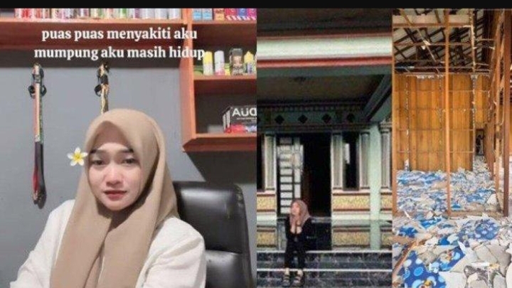 Profil Acil Jouleha Tiktoker Kalsel yang Viral Robohkan Rumah